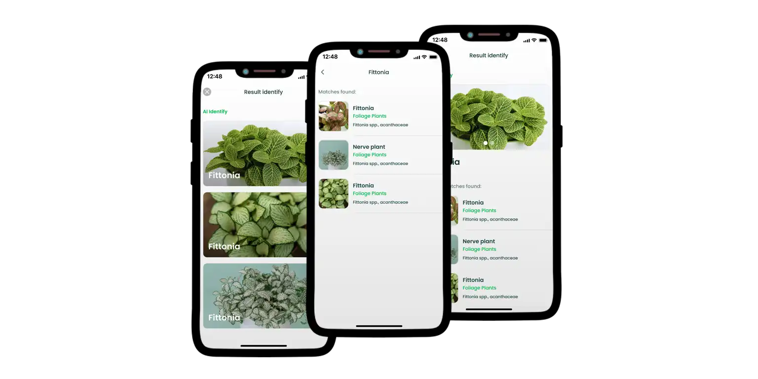 AI Plant Finder screenshots.